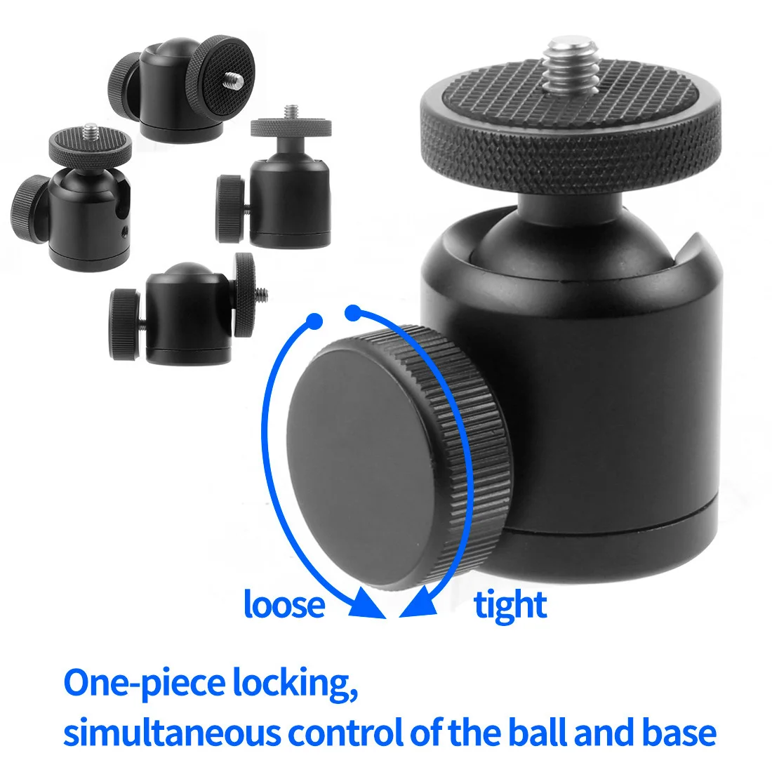 Super Clamp Mount Holder with Tripod Ball Head Adapter for Gopro For Insta360 DS