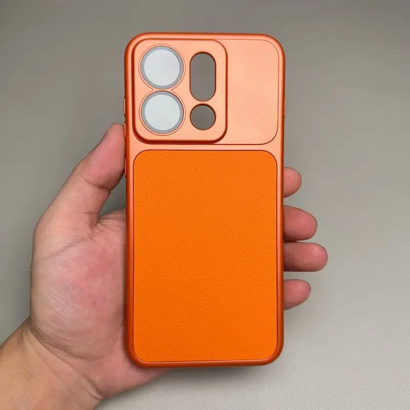 Luxury Leather Matte Back Cover