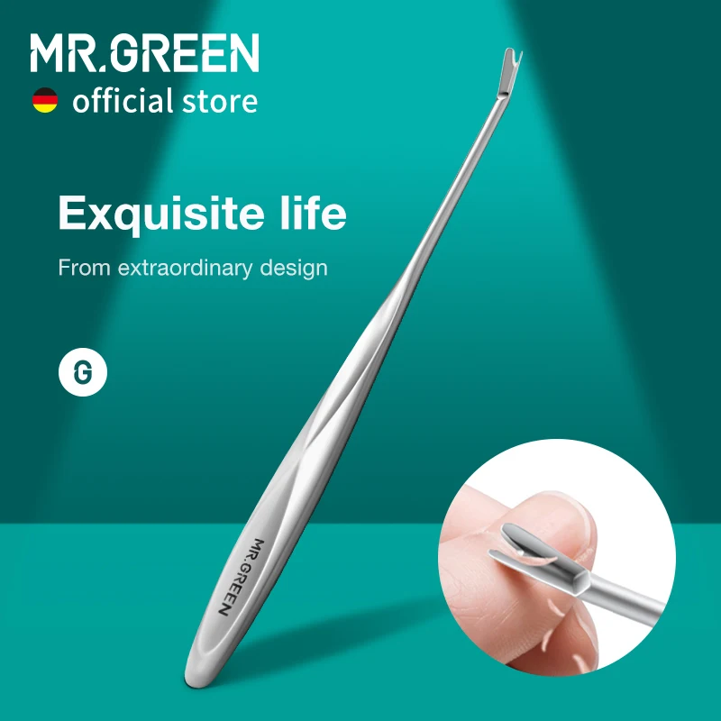Pusher MR.GREEN Cuticle Dead Skin Remover Stainless Steel Manicure Tools Professional Cuticle Trimmer Nail_voghion.com