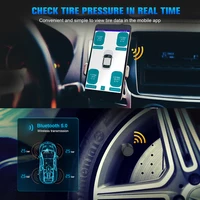 Car TPMS Tire Pressure Monitoring System Bluetooth 5.0 Mobile Phone Display Motorcycle Car Tyre Pressure Sensor for lOS Android - Image 3