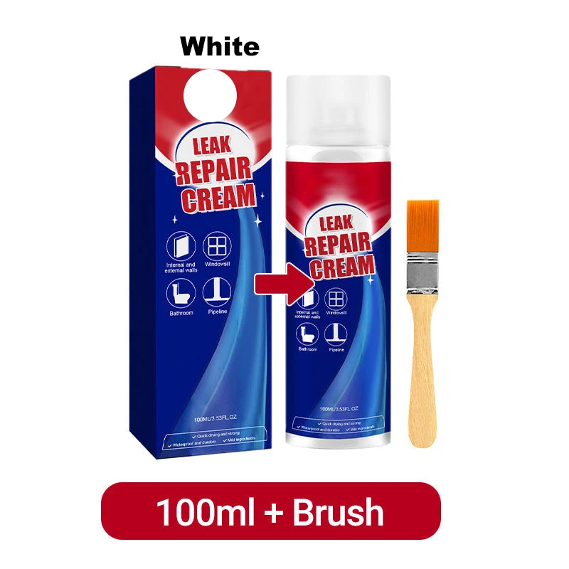 Sigillante Impermeabile Spray Senza Aria per Riparazione Perdite, Sigillante Liquido per Muri e Tetti, Riempitivo per Fessure, Rivestimento a Lunga Durata 100ml