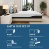 Twin size,Charcoal Gel Cooling Memory Foam Mattress in a Box,Medium Fiberglass Free Mattress Made in USA,CertiPUR-US Certified 5