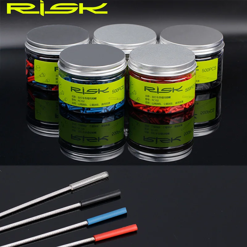 Risk100pcsHeatShrinkTubeBikeHeatShrinkableInnerCableCaps