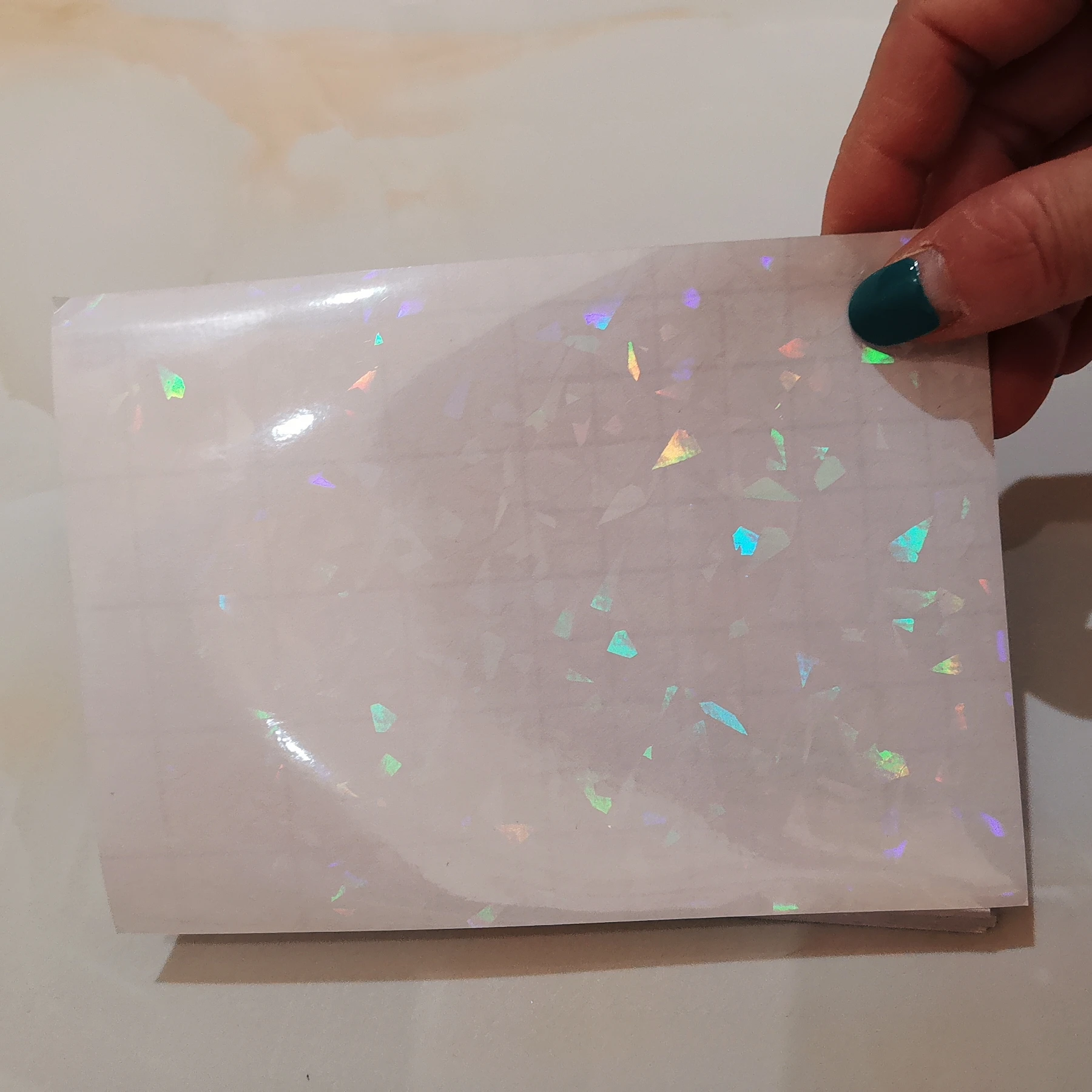 Holographic Lamination Sheets  Glass Photo Holographic Film - 50 Sheets  Glass - Aliexpress