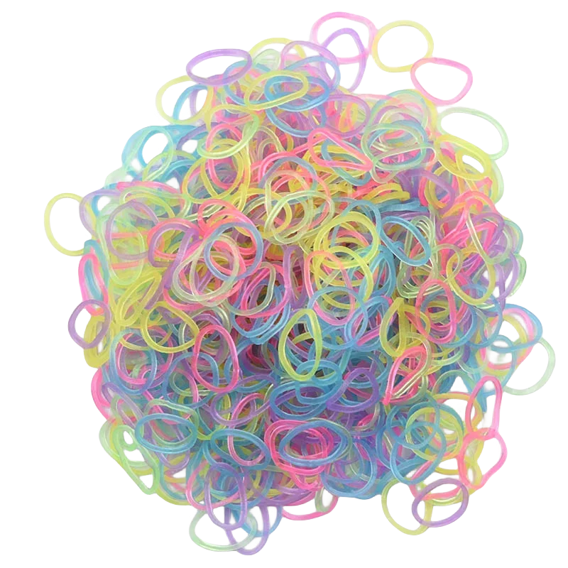 Loom Band Kit 600pcs Glow in the Dark Colorful DIY Bracelet Making Set with Beads & Accessories For Friendship Crafts