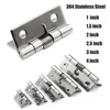 2pcs/set Self Closing Springs Door Hinge Stainless Steel Hardware 1/1.5/2 Inch For Windoww Cabinets Jewelry Box 6