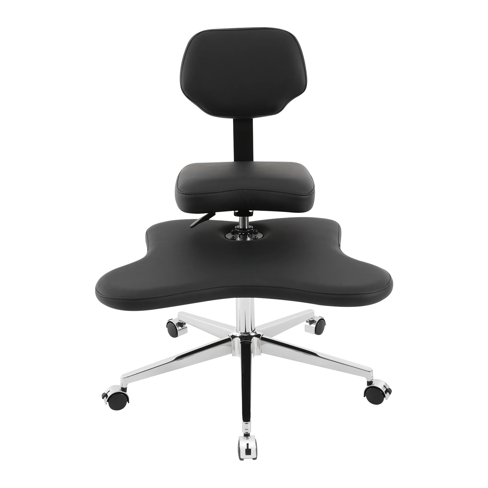 Ergonomischer Cross-Legged Meditationsstuhl, Bürostuhl, höhenverstellbarer Sitz mit Rollen für Yoga, Büro, Arbeit & ADHS-Konzentration – Detail 7