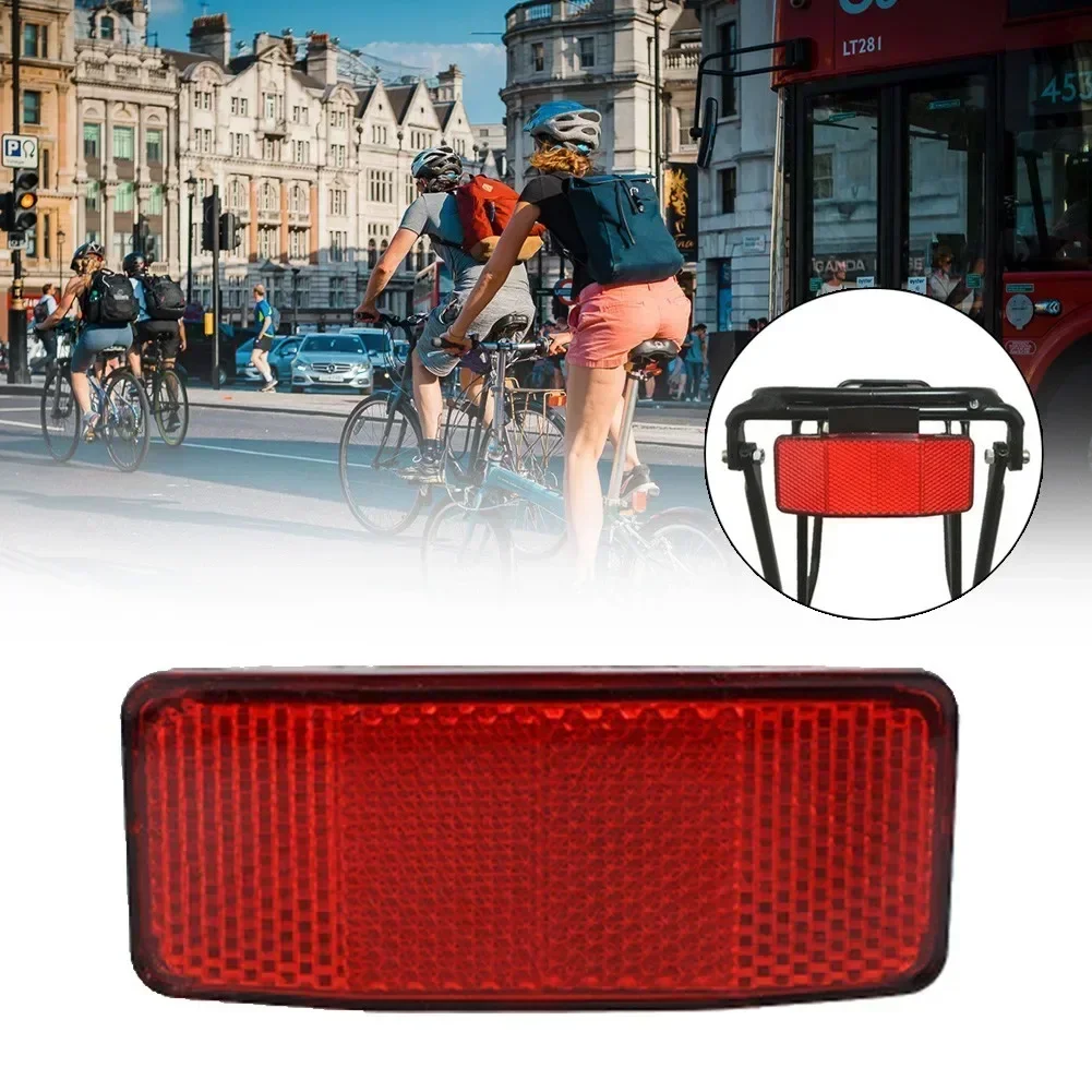 Bicycle Safety Caution Reflector Highly Reflect Light Riding At Night Cycling 235x74mm Red Bicycle Accessories Parts