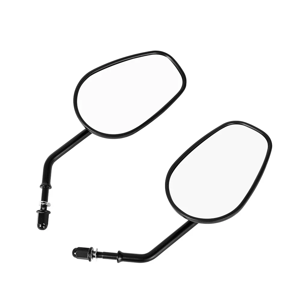 

Black Tapered Teardrop Rearview Mirrors for Harley Davidson Cruiser Chopper Custom XL883 Street Bob Motorcycle Modification Part