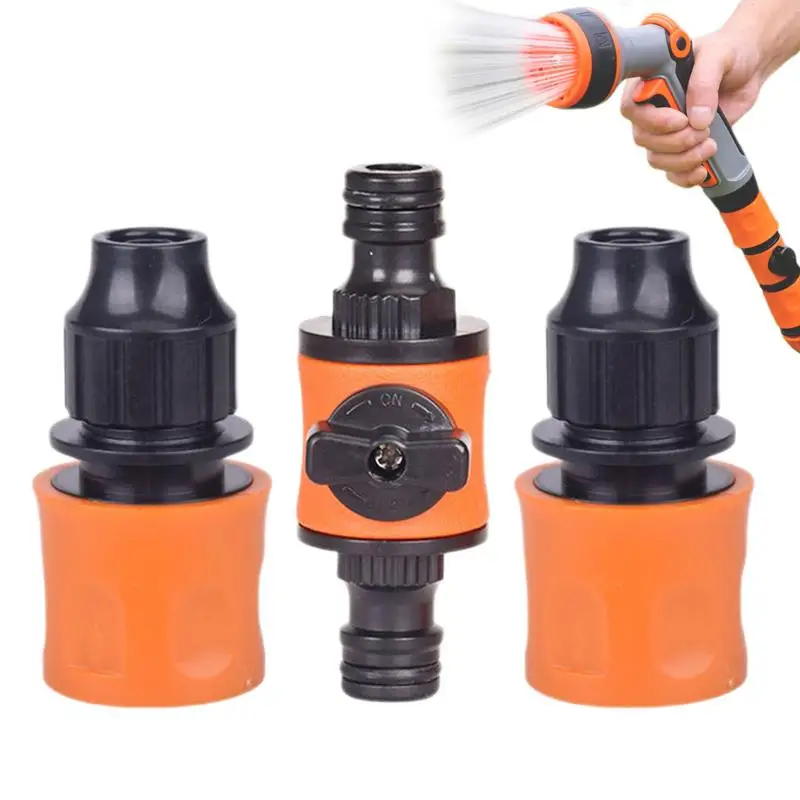 

Garden Hose Shut Off Valve 3PCS Heavy Duty Garden Hose Shutoff Valve Adjustable Garden Hose Fittings For Easy Flow Control Quick