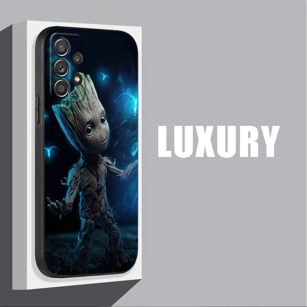 Baby Groot Marvel For Samsung Galaxy A55 Case A54 A52S A53 5G A51 A34 A35 A33 A32 A50 A72 A71 A30 A73 A7 A9 2018 Case Soft Cover