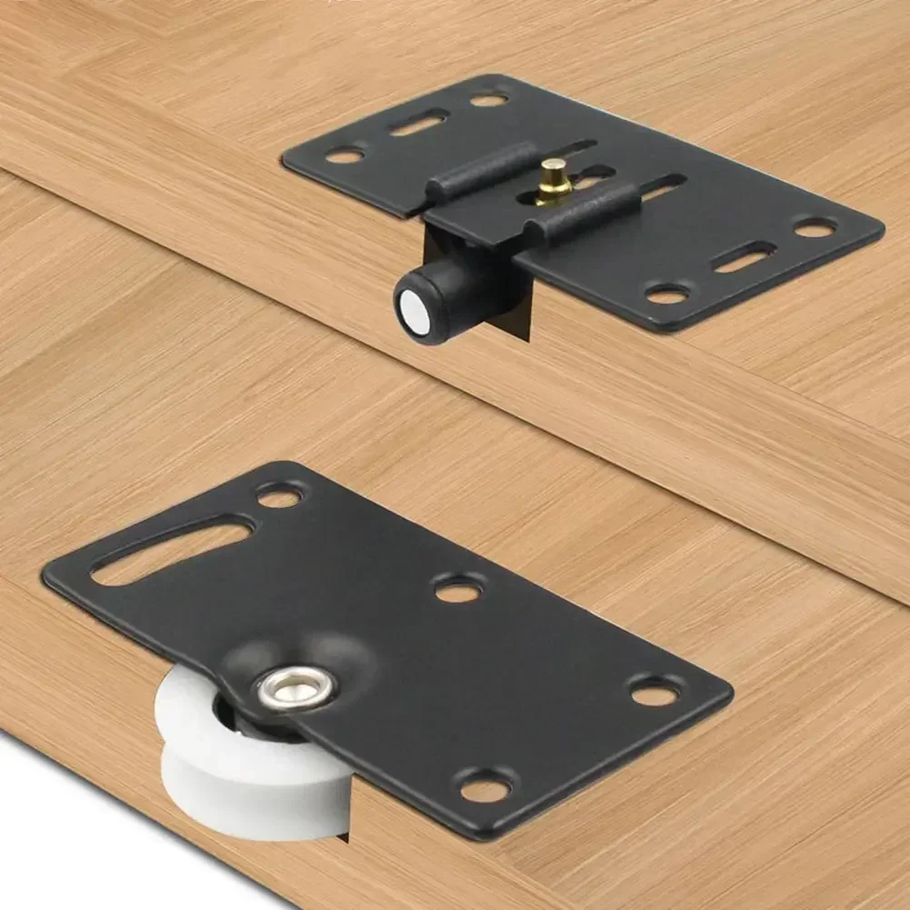 1pcs Wardrobe Pulley Home Sliding Door Pulley Wardrobe Cupboard Caster Silent Height Adjustable Furniture Hardware sliding door roller sliding door pulley