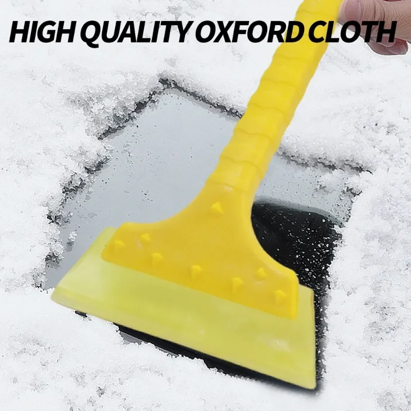 Oxford Car Ice Scrapers Winter Car Windshield Snow Brush Soft Non-slip Handle Ice Scraper Snow Shovel Removal Accessories