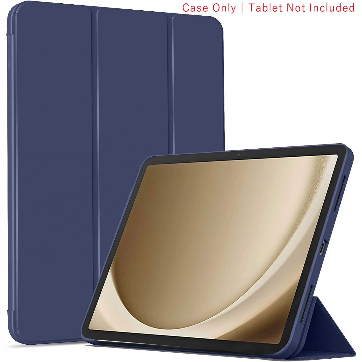 Tri-Fold Flip Case Magnetic Stand PU Leather Protective Cover