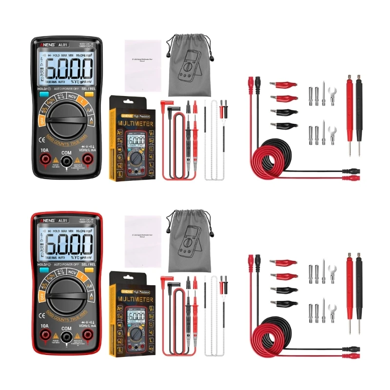 

Multimeter Tester Ohmmeter with Data Retention Function Backlit