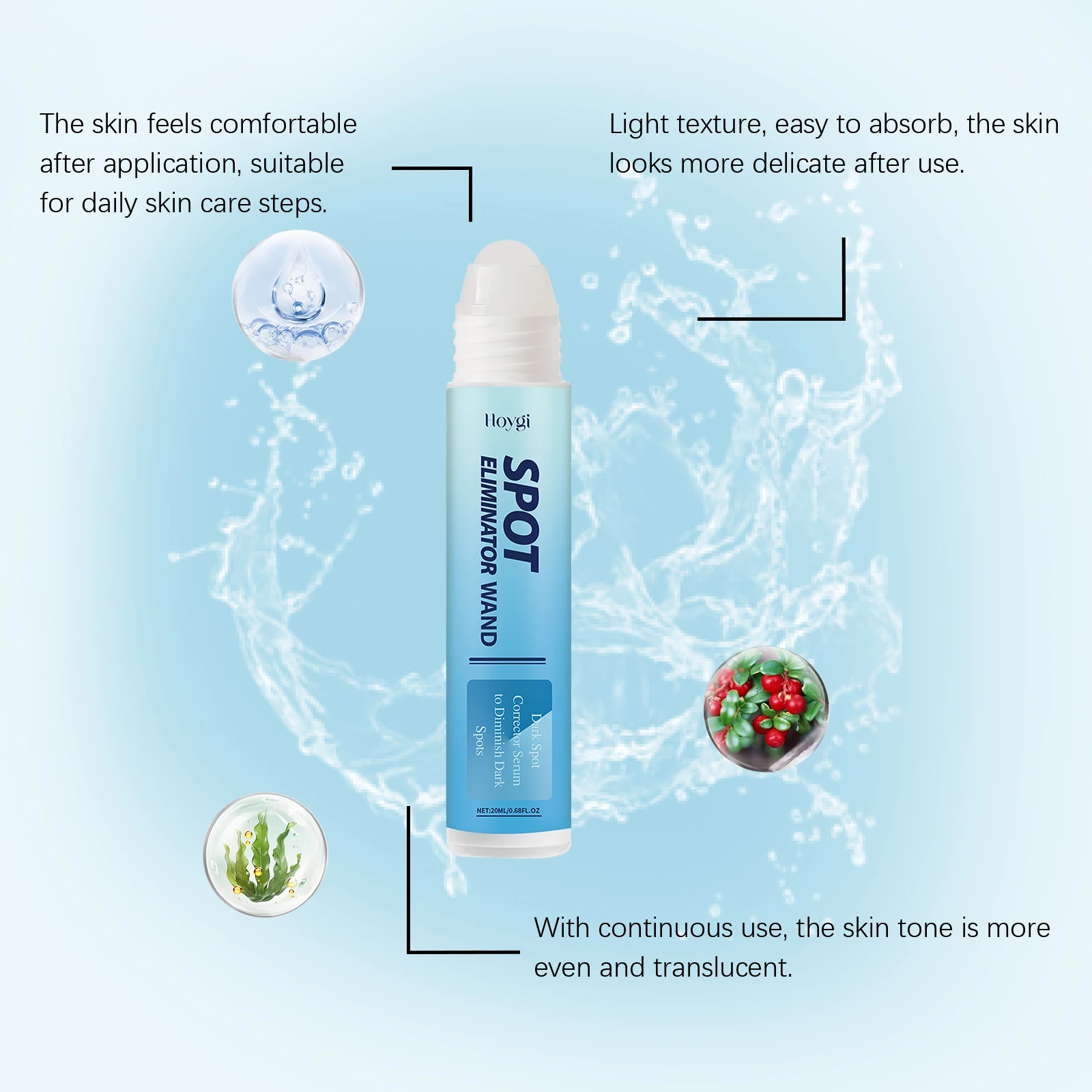 Dark Spot Corrector Serum Lighten Dark Spot Brighten Skin Tone Improve Dullness Skin Whiten Portable Salicylic Acid Essence Ball