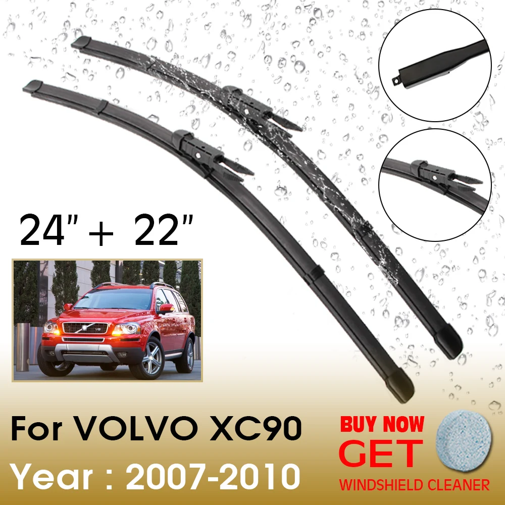 Car Wiper Blade For VOLVO XC90 24"+22" 2007 2010 Front Window Washer