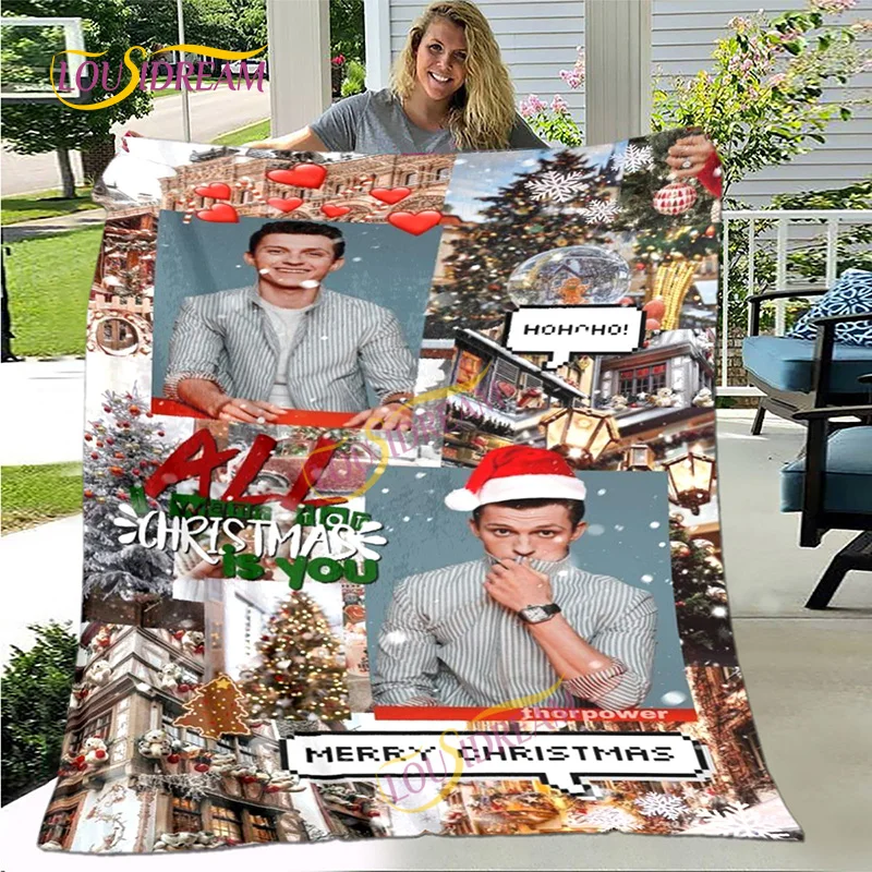 Personalità 3D Tom Holland Fan Regalo Coperta Family Office Picnic Decorazione Calda Thomas Stanley Holland Coperta Quattro Stagioni