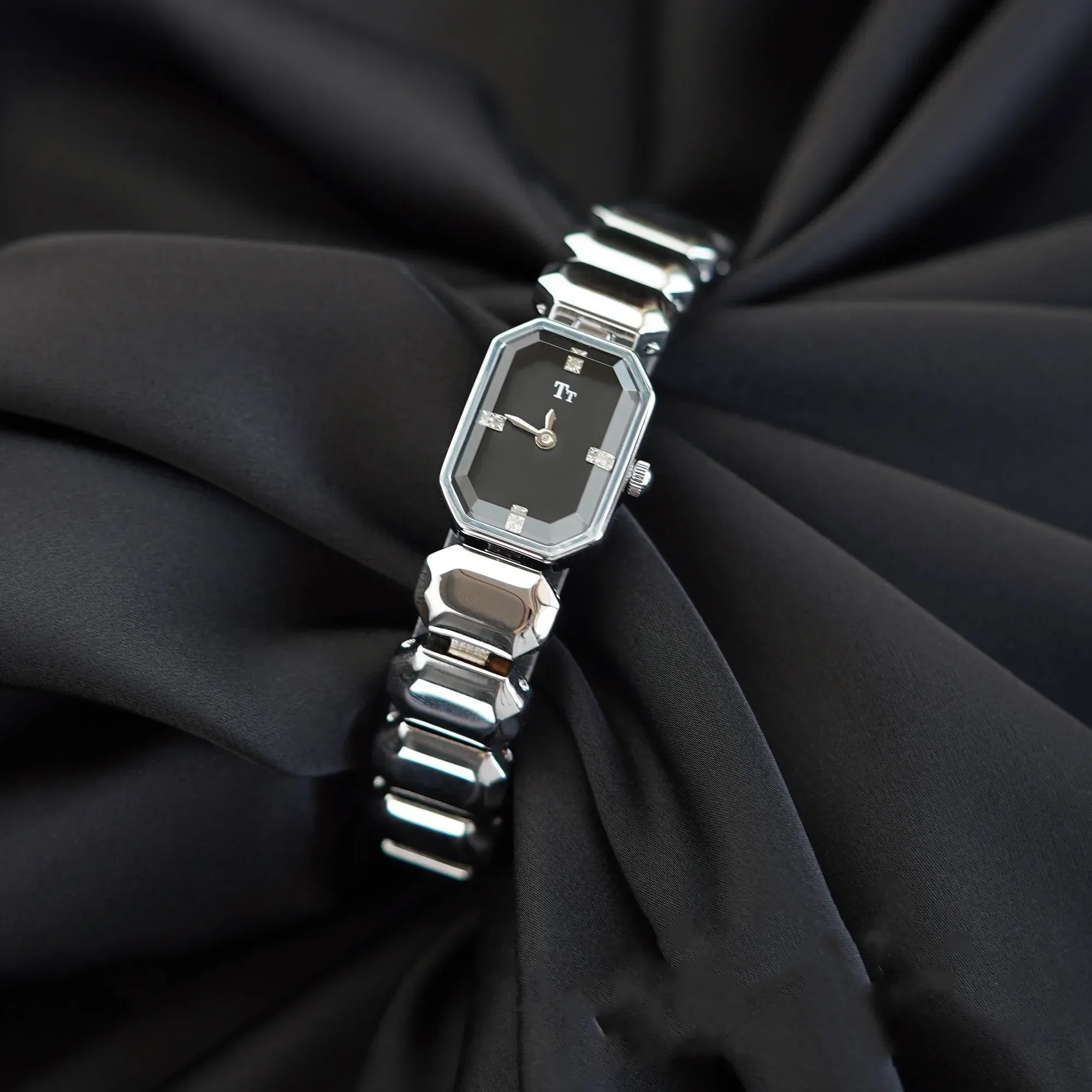 Ladies Diamond Watch Antique Brass Women Luxury