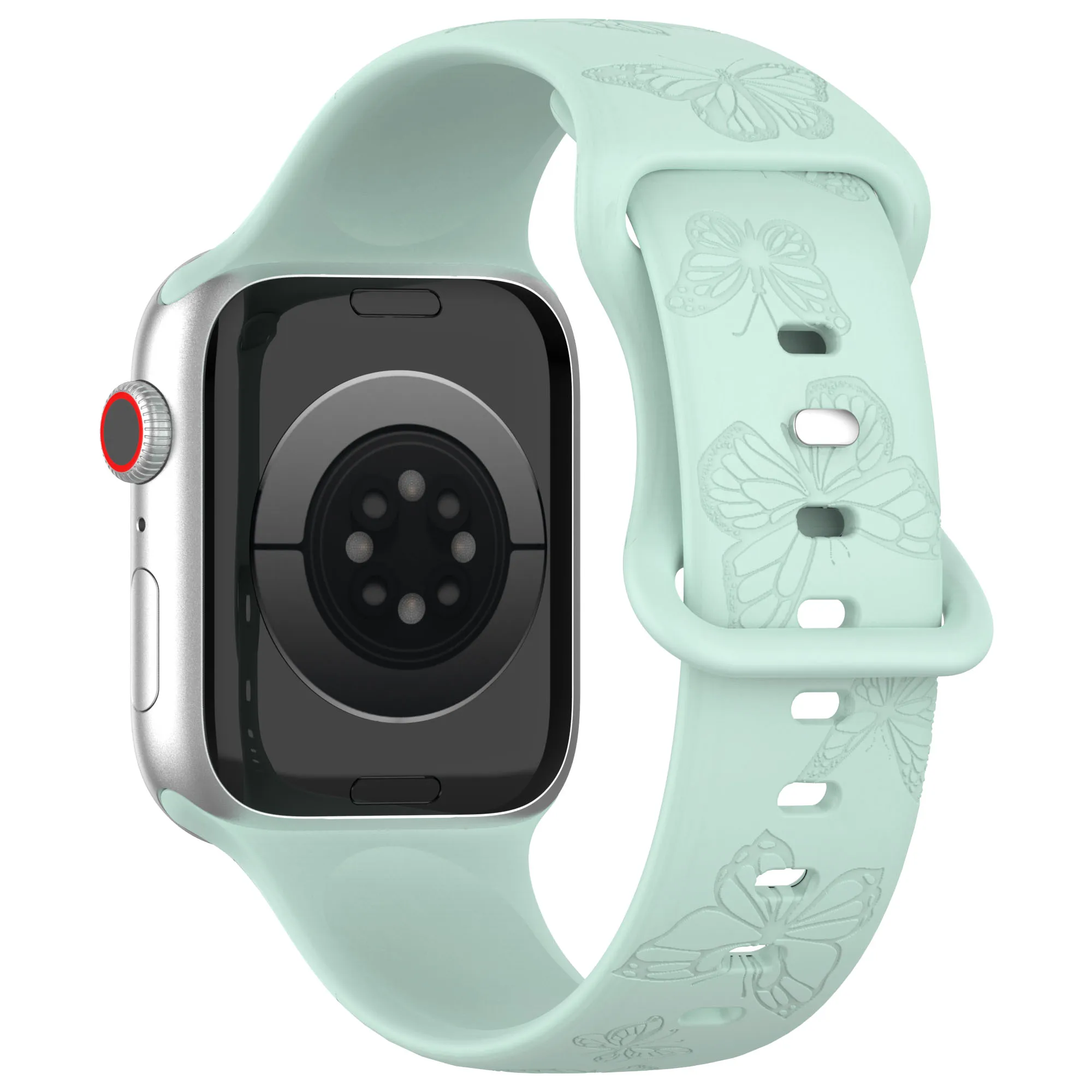 Premium Soft Silicone Watch Strap with Pattern Design