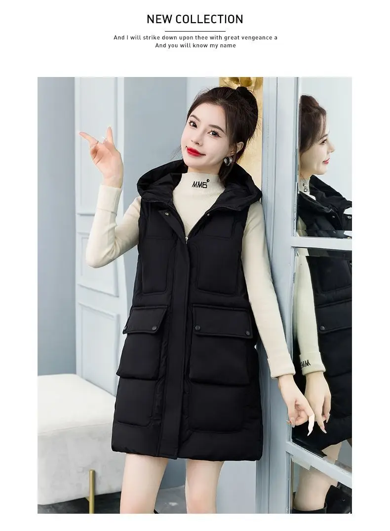 Yakuza Starz Allover Veste à capuche longue et zippée pour femme, Noir , XL