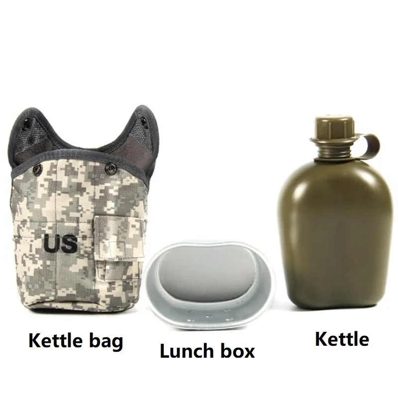 1L Outdoor Military Canteen Bottle Camping Hiking Survival Water