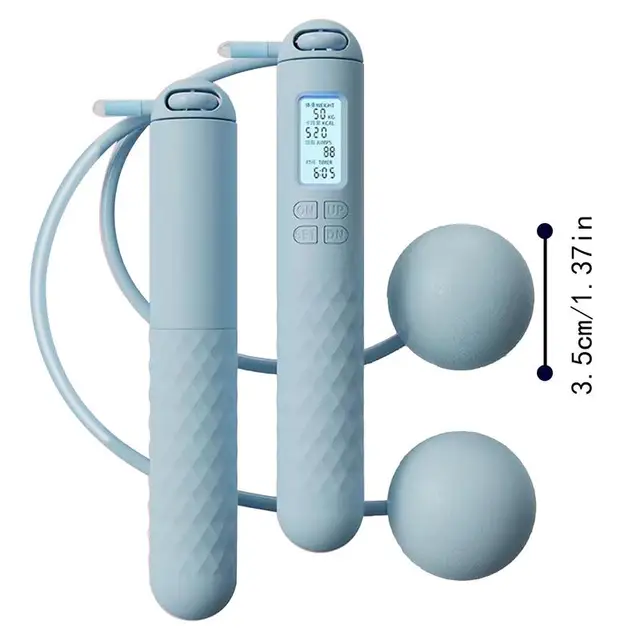 Counting Jump Rope ball TPU Skipping Rope Exercise Adjustable Cordless jump rope Fitness gym Training Home Sport Equipment 6