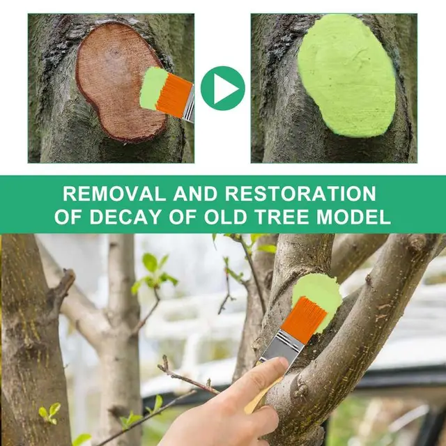Fa Sebjavítás Seb Metsző Pecsét És Oltó Növény Tömítés Kefével Bonsai Vágott Sebpaszta - Image 2