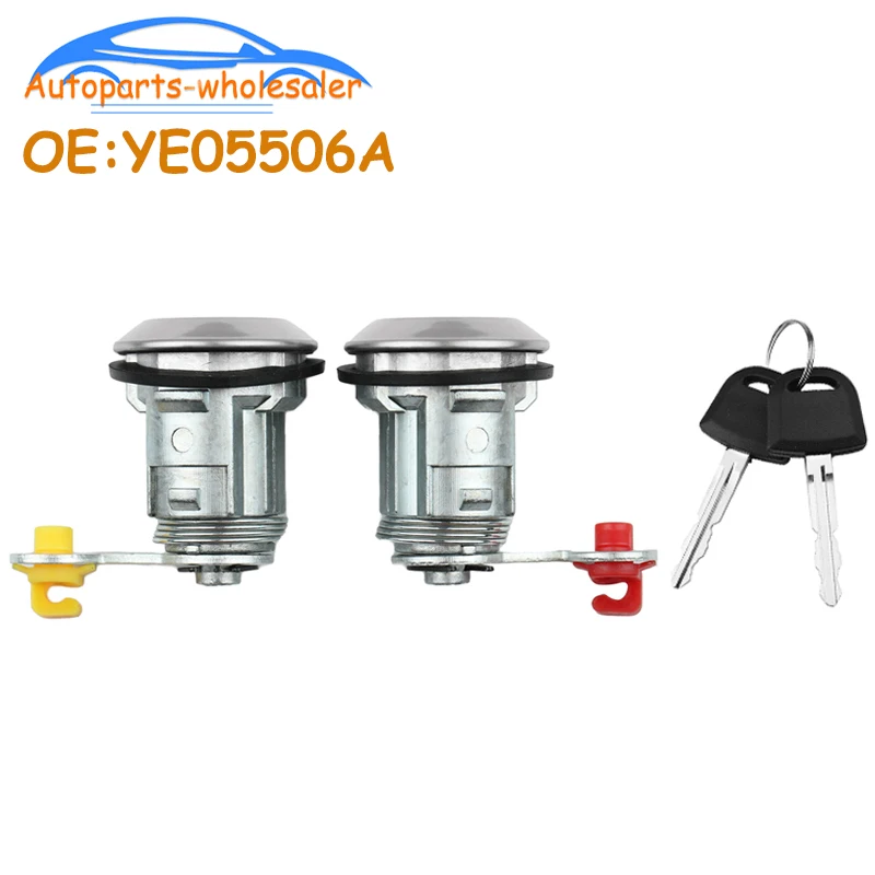 New Door Lock Cylinder With 2 Keys YE05506A Fit For MITSUBISHI L200 2001‑2005 Car Accessories