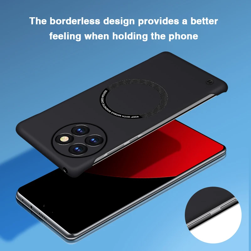 Sleek Magnetic No-Border Phone Case with Camera Protection