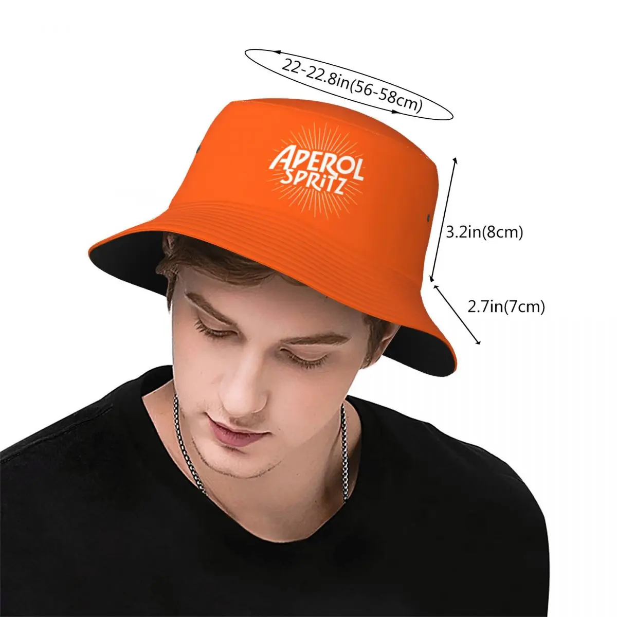 Vacation Getaway Headwear Cocktail Alcohol Drink Bar Merchandise Bucket Hats Sun Hat  Aperols Spritz Ispoti Lightweight Fishing 3