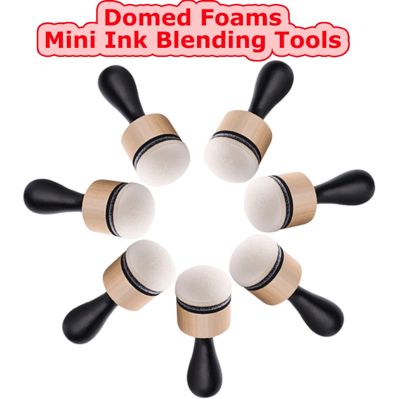 Domed Round Foams with Mini Ink Blending Tools Set for DIY Scrapbooking Painting Paper Craft Card Making Suppliers 2021 New