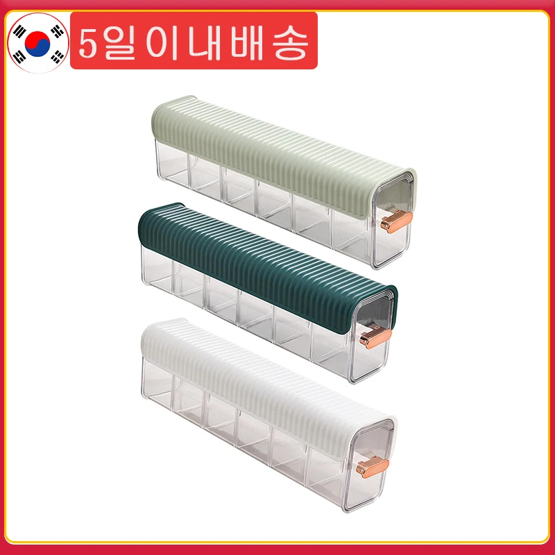 

Punch-free Multifunctional Storage Box Underwear Socks Seasoning Storage Box Switchable 6 Cell Drawer Organizers Storage Boxes