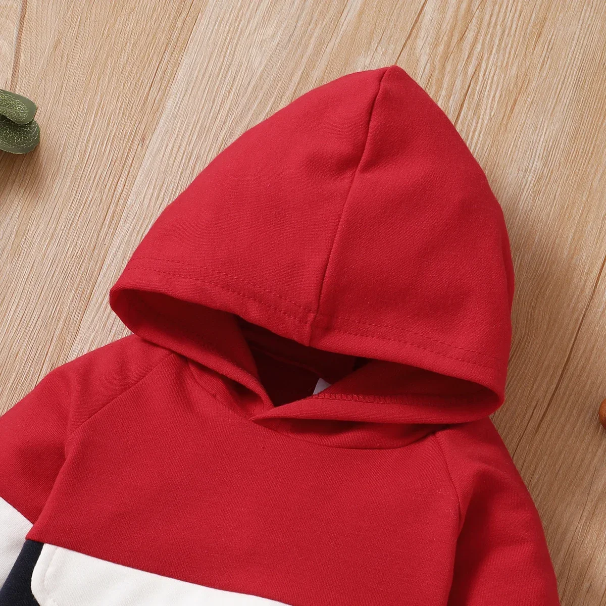 Baby Color Block Hoodie & Trousers Set 4