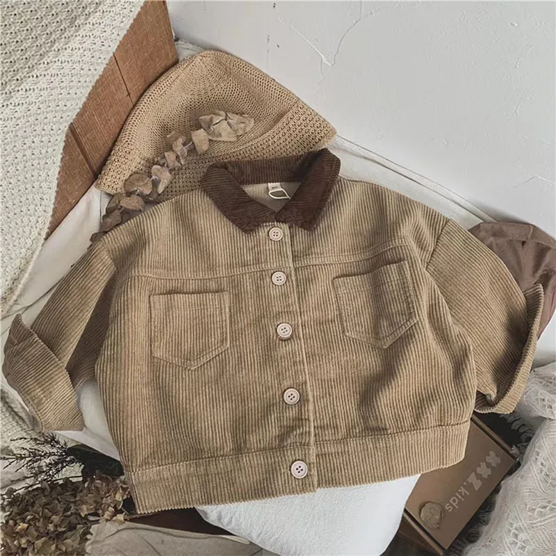 Vintage Corduroy Coat Infant Boys Outwear Clothes - Uniqwear