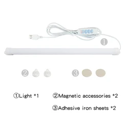 LED Under Cabinet Lighting with USB Plug and Dimmable 3-Color Options (37cm)