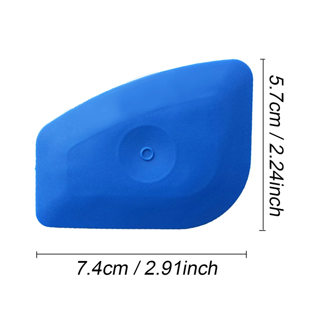 Multilateral Blue Soft Squeegee Pink Hard Corner Trimming Scraper for Glass Decal Styling Applicator Car Headlight Tools A57 car wrapping scraper tool