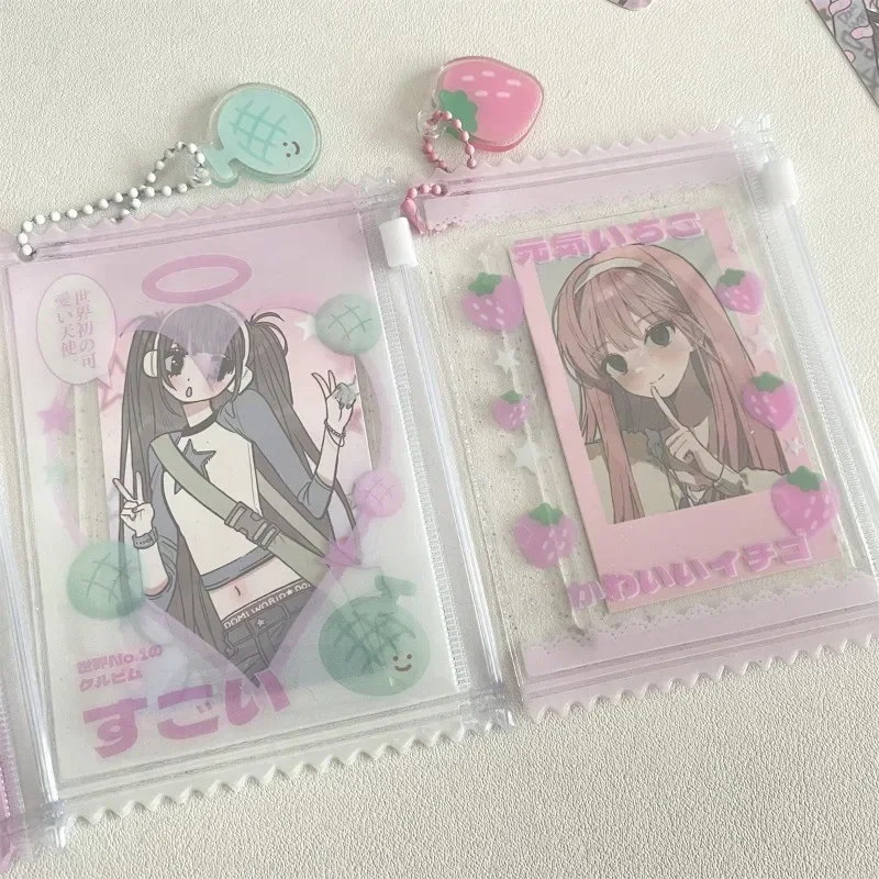 1pcs Cute Transparent Shiny Candy Bag Kpop Card Sleeves Holder Photocard Holder Card Films Game Cards Protector 2
