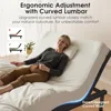 Adjustable Bed Frame Base, Ergonomic Bed with Curved Lumbar Protect Waist&Back-Zero Gravity Massage Bed-Remote with Memory-4 USB 2