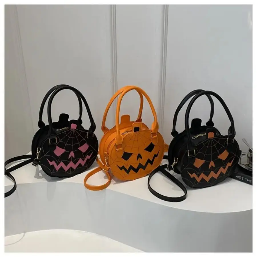 Halloween single-shoulder bag, new color-blocking hand-held