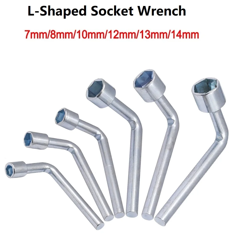 

L-Shaped Socket Wrench Hexagonal Wrench Multi Wrench Key 7-shaped Elbow Sleeve Wrenches Hand Tools 7/8/10/12/13/14mm