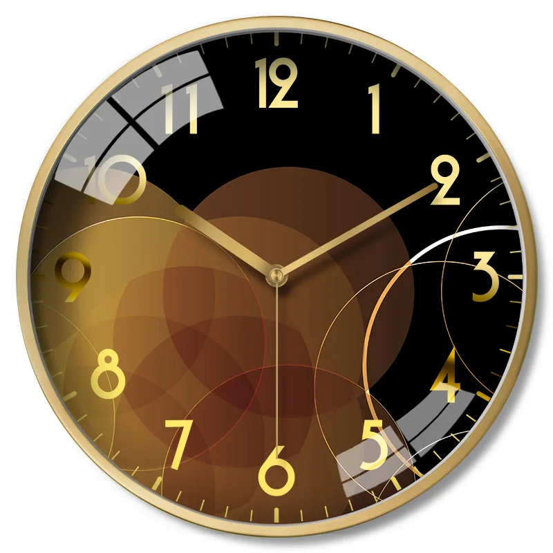 Large Black Metal Wall Clock Style 3  