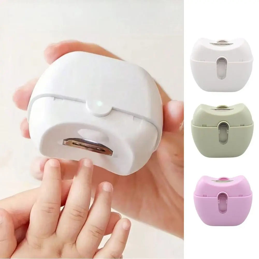 Portable Rechargeable Electric Nail Clippers Mini Nail Care Nail Trimmer with Light Universal Automatic Nails Clipper Household