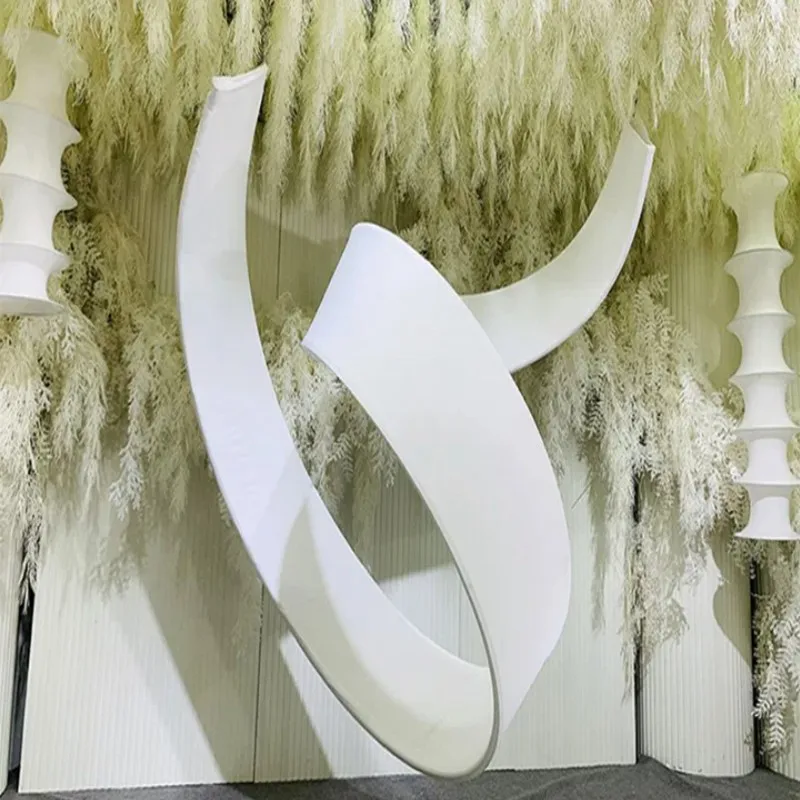 Wedding Decoration Variable Wave Arc Aluminum Plastic Pipe Sunshine Plate 6m Long Party Stage Backdrop Ceiling Site Layout wedding arch stand party arch set wedding arch set