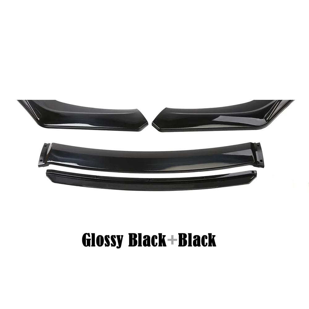 4PCS Universal Auto Front Stoßstange Lip Body Kit Spoiler Canard