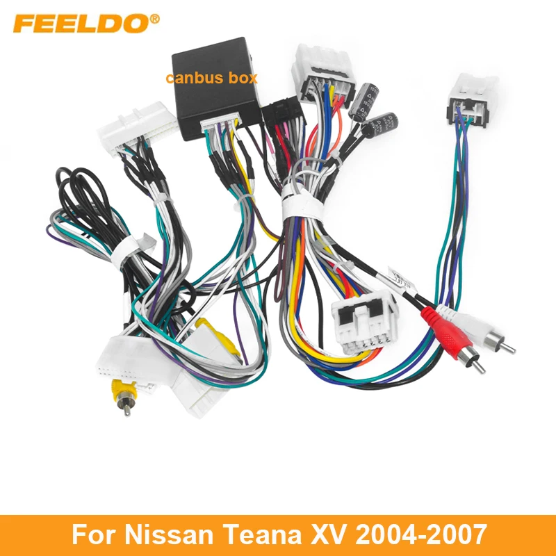 

FEELDO автомобильный стерео аудио 16pin Android кабель питания адаптер с Canbus коробка для Nissan Teana XV 04-07 CD/DVD плеер Жгут Проводов