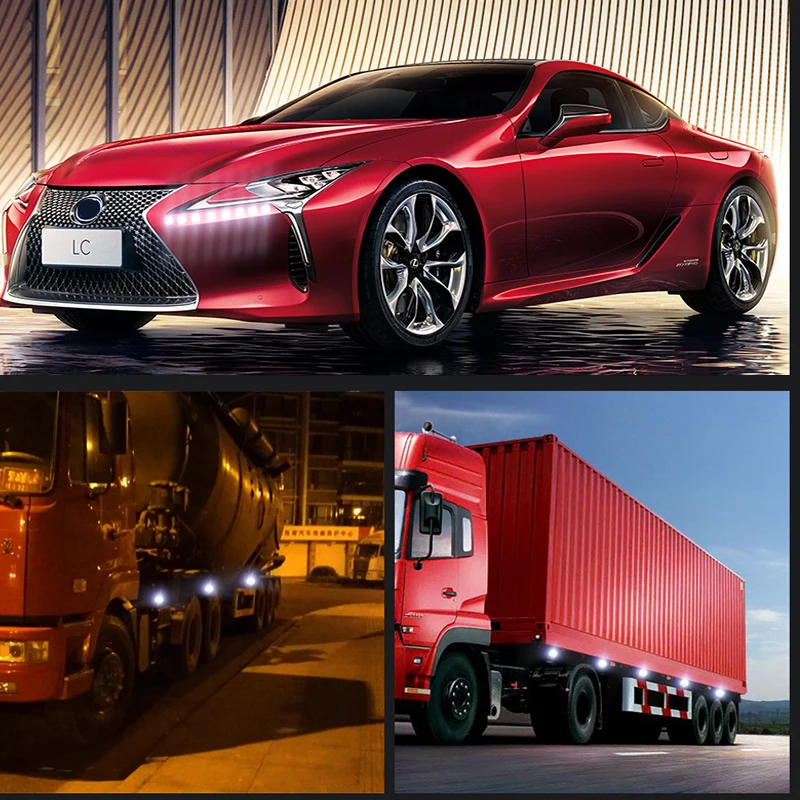 2PCS 18/23mm Car Eagle Eye DRL Led Daytime Running Auto Lights LED 12V Brake Backup Reversing Parking Signal Automobiles Lamps