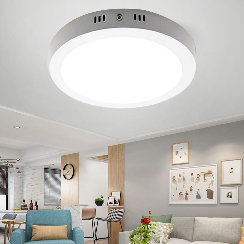Led Ceiling Lamp 110-265V Ultra Thin Panel Led Light for Living Room Bedroom Indoor Lighting 20W 30W Square Round Ceiling Lights