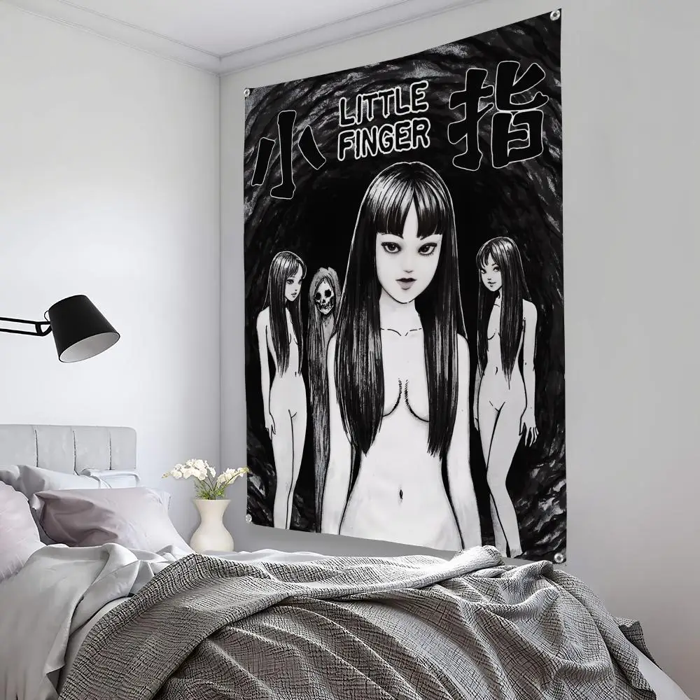 Retro Cool Girl Tapestry Art Decor for Bedroom, Living Room, Bar, and Outdoor Spaces