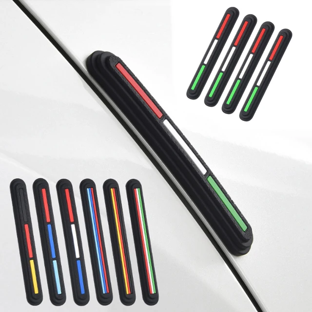 2/4PCS Car Door Anti-collision Strip Auto Door Edge Bumper Protector Strip Corner Guard Rearview Mirror Anti-scratch Stickers 1